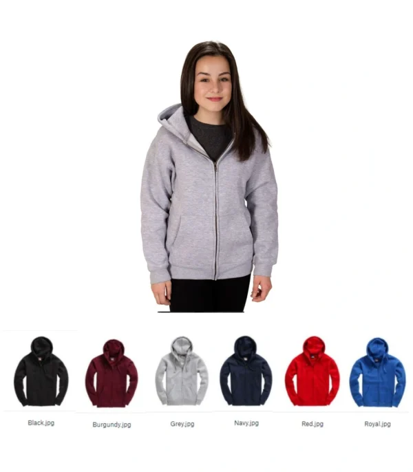 W88K Kid's Premium Zip Hood (with concealed mobile phone pocket)